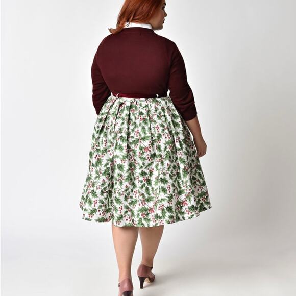 HELL BUNNY Holly Berry Skirt Sz XL - Picture 2 of 12